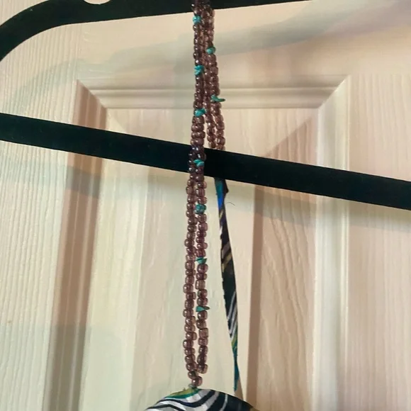 Laundry by Shelli Segal silk dress w/ beaded straps size 4 multicolor Y2K - Picture 3 of 7